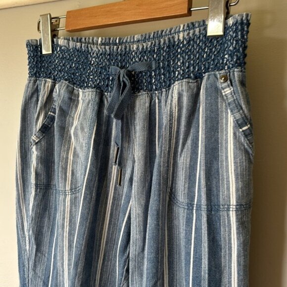 Rewash Linen Blend Wide Leg Pants Women’s M Boho Beachy Pull-On Style - Picture 2 of 10